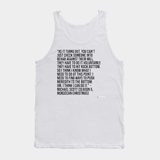 the office quote Tank Top